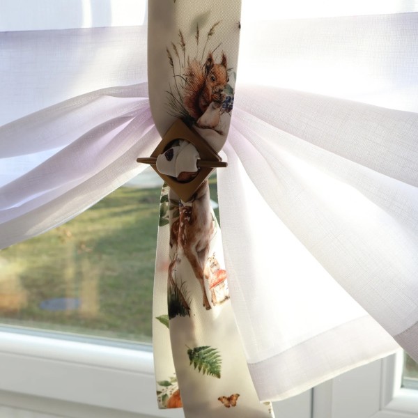 Firana panel roletka z lambrekinem zwierzaki 299 – Firany – zdjęcie 4