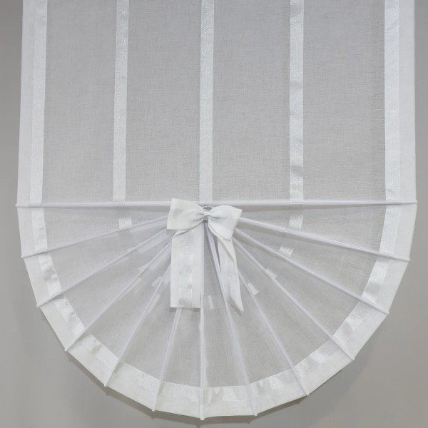 Firana panelowa wachlarz biało srebrny 129 – Firany – zdjęcie 1