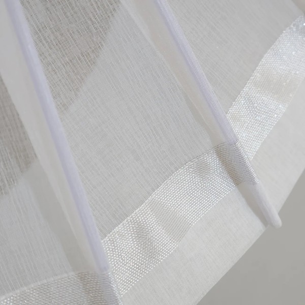 Firana panelowa wachlarz biało srebrny 129 – Firany – zdjęcie 2