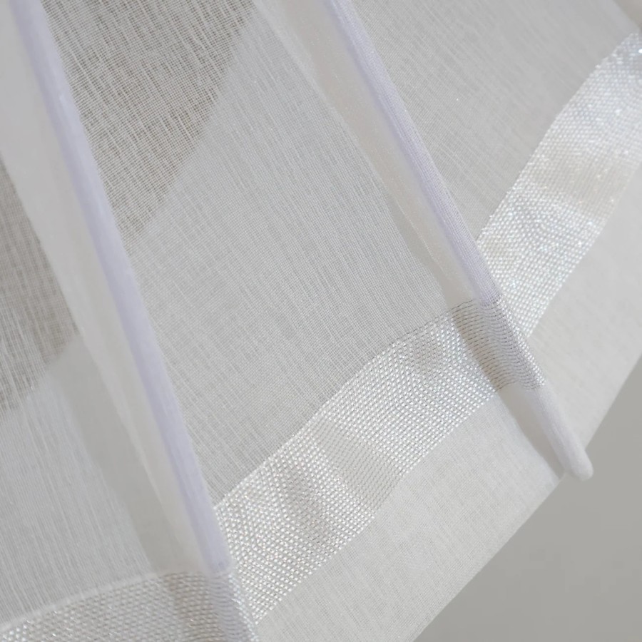 Firana panelowa wachlarz biało srebrny 129 – Firany – zdjęcie 2