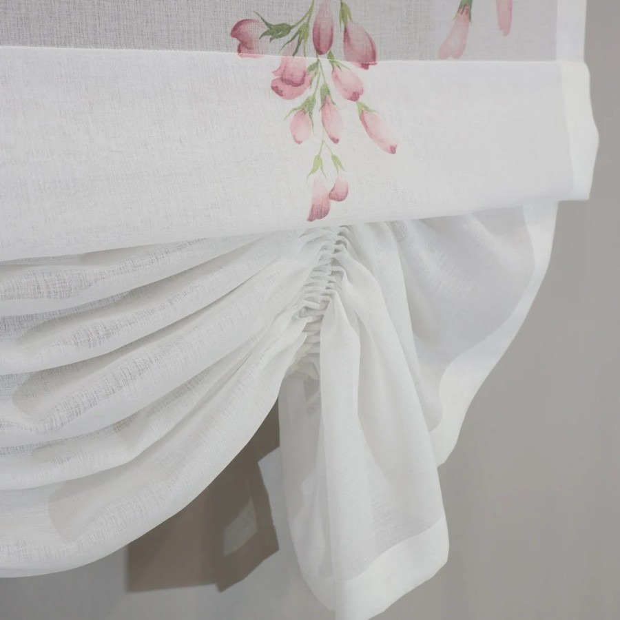 Firana panelowa kwiaty pnącza naturalny wygląd 301 – Firany – zdjęcie 2