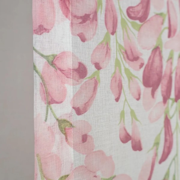 Firana panelowa kwiaty pnącza naturalny wygląd 301 – Firany – zdjęcie 4