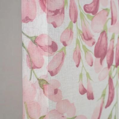 Firana panelowa kwiaty pnącza naturalny wygląd 301 – Firany – zdjęcie 4
