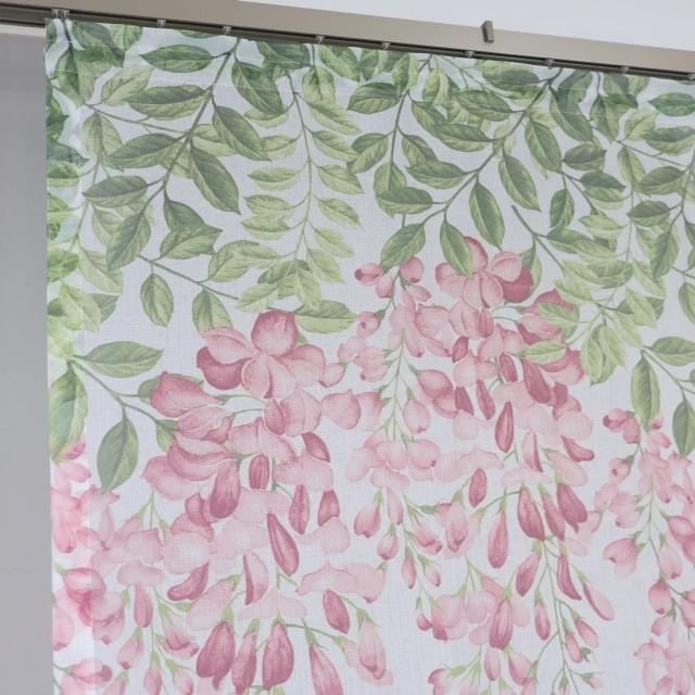 Firana panelowa kwiaty pnącza naturalny wygląd 301 – Firany – zdjęcie 6