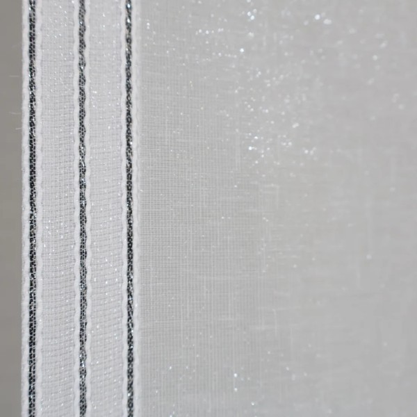 Firana panel z czarnymi koralikami połyskująca 056 – Firany – zdjęcie 6