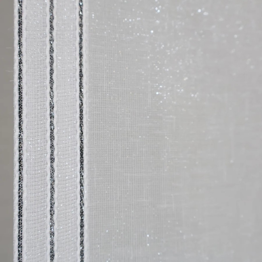 Firana panel z czarnymi koralikami połyskująca 056 – Firany – zdjęcie 6