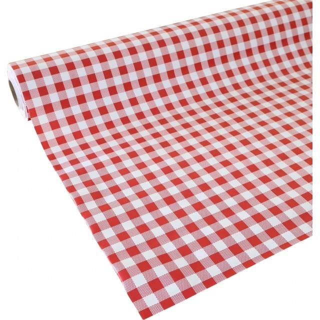 Cerata na stół czerwona krata 035 – Dodatki – zdjęcie 1