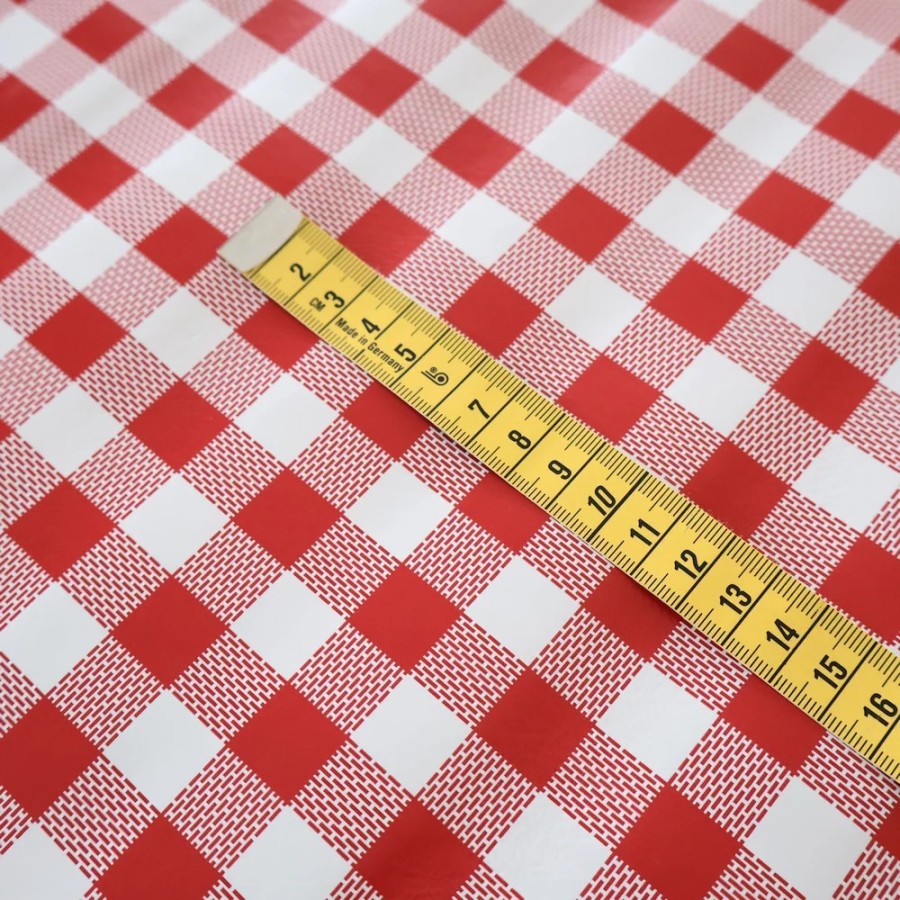 Cerata na stół czerwona krata 035 – Dodatki – zdjęcie 3