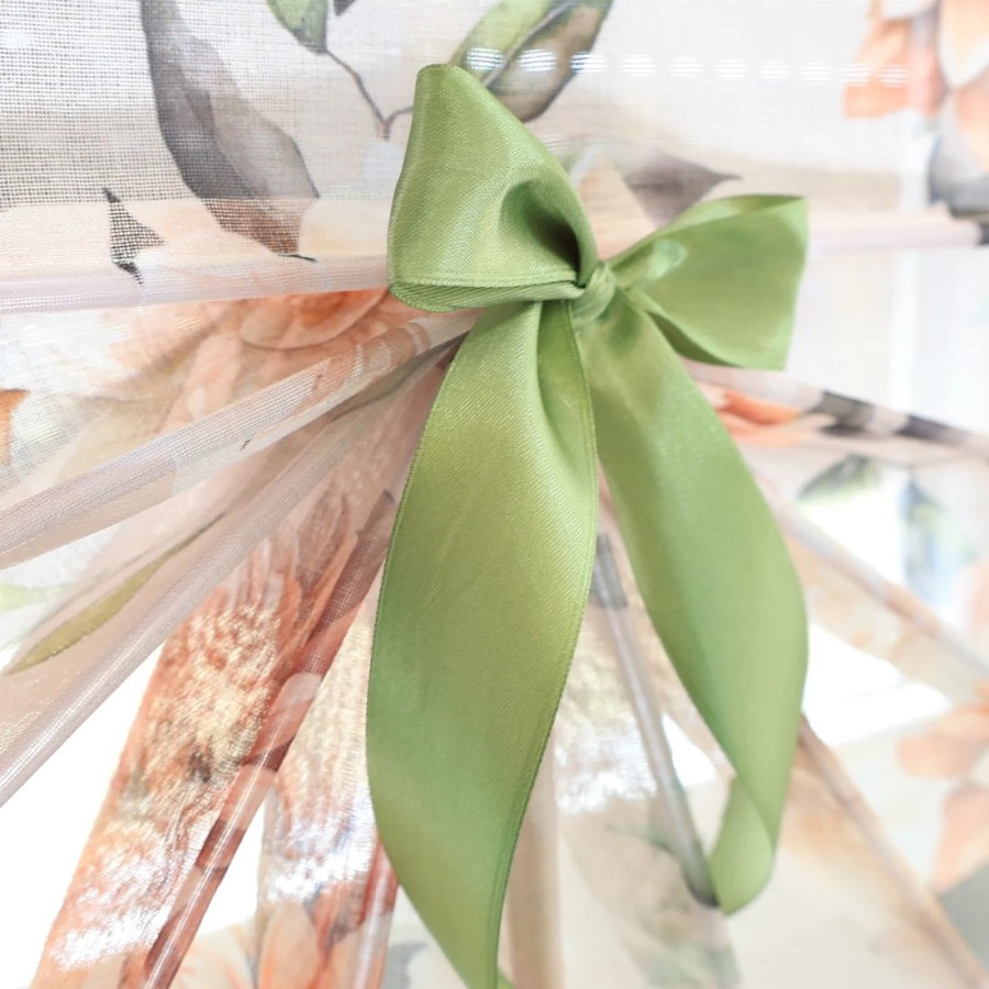 Firana panel wachlarz kwiaty naturalny wygląd 304 – Firany – zdjęcie 4