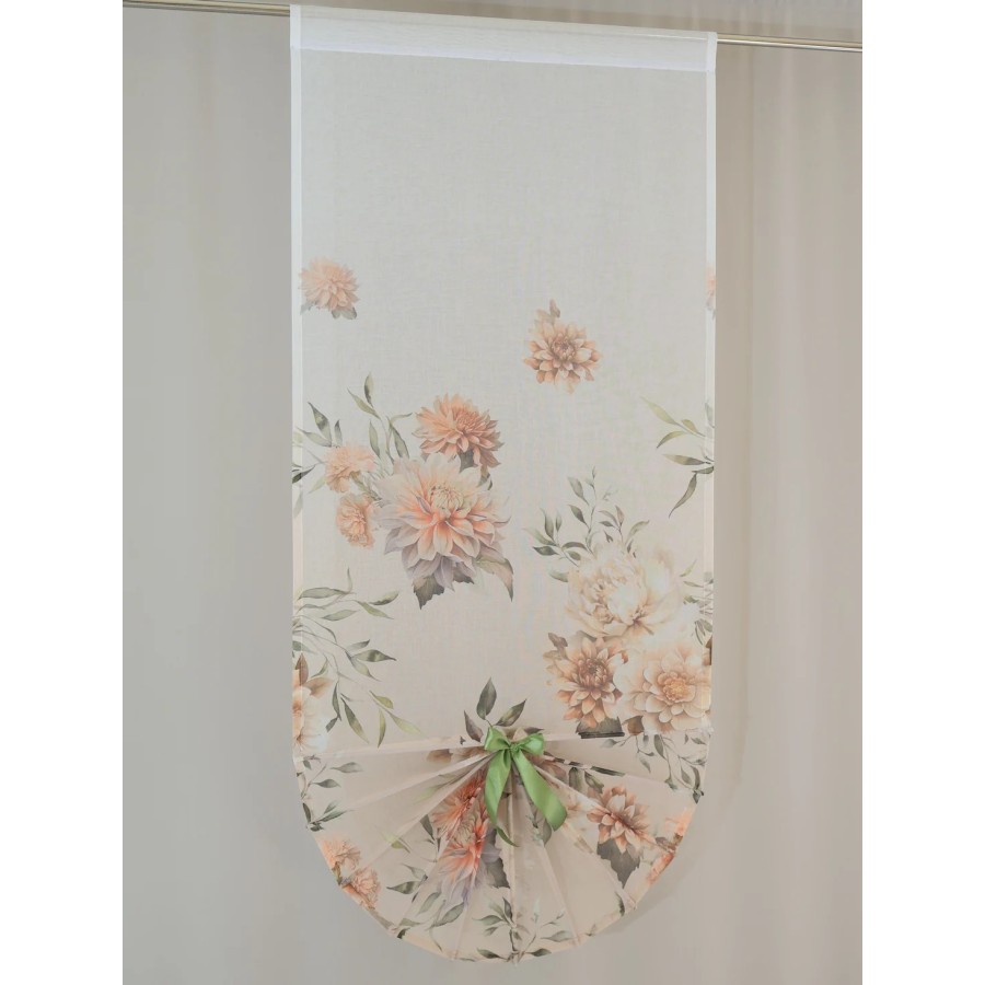 Firana panel wachlarz kwiaty naturalny wygląd 304 – Firany – zdjęcie 2