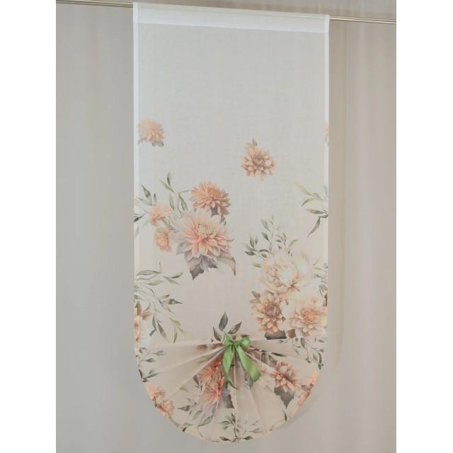 Firana panel wachlarz kwiaty naturalny wygląd 304 – Firany – zdjęcie 2