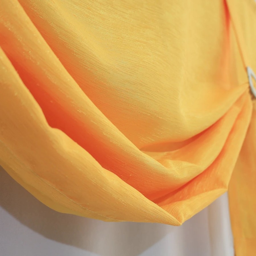 Firana lambrekin z szarfami żółty 042 – Firany – zdjęcie 2