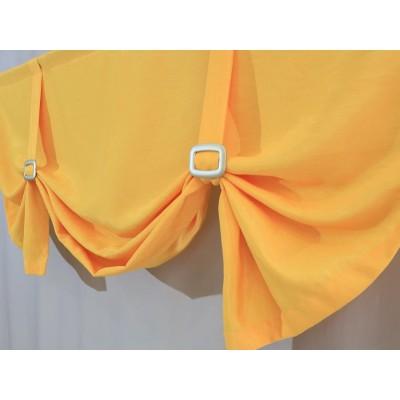 Firana lambrekin z szarfami żółty 042 – Firany – zdjęcie 4