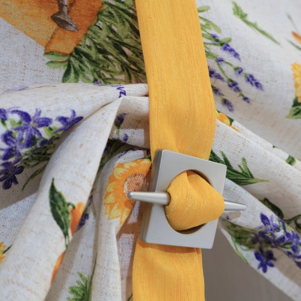 Firana lambrekin tkanina lawenda słoneczniki 039 – Firany – zdjęcie 5