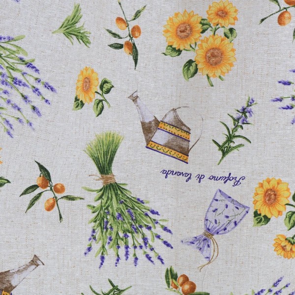 Zasłona słoneczniki lawendy 109 – Zasłony – zdjęcie 1