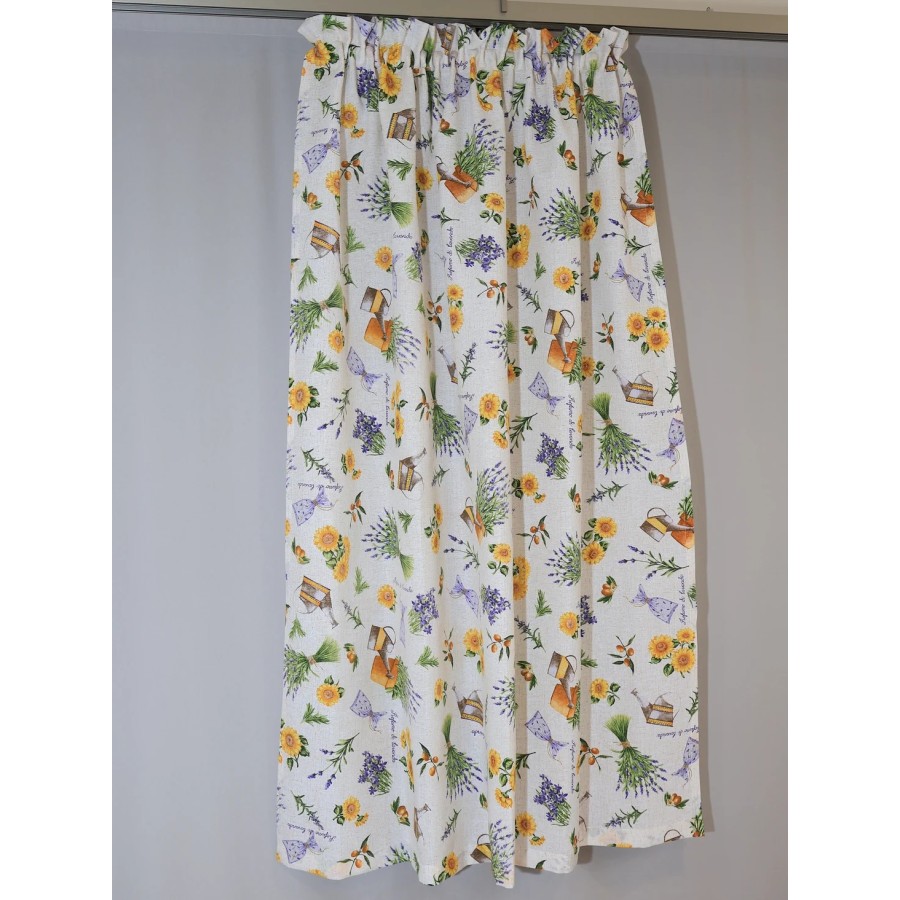 Zasłona słoneczniki lawendy 109 – Zasłony – zdjęcie 3