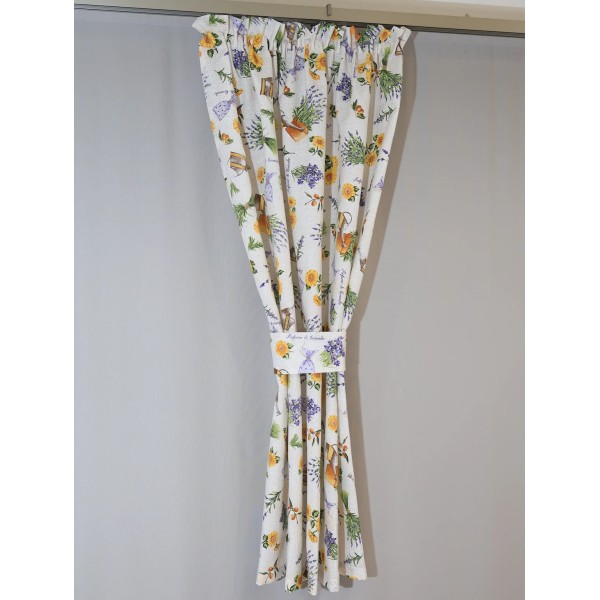 Zasłona słoneczniki lawendy 109 – Zasłony – zdjęcie 4