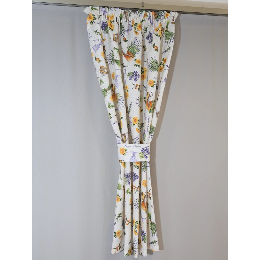 Zasłona słoneczniki lawendy 109 – Zasłony – zdjęcie 4