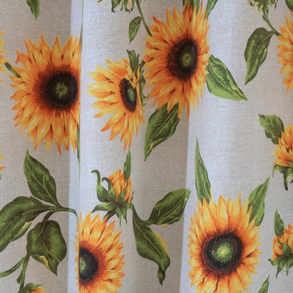 Zasłona w słoneczniki 080 – Zasłony – zdjęcie 1