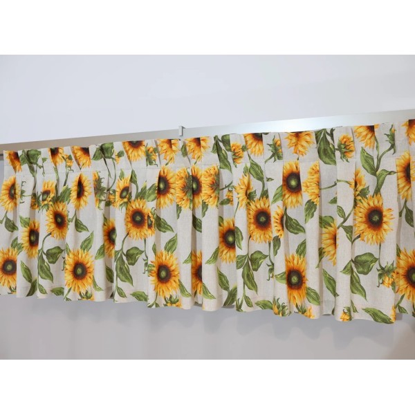 Firana lambrekin w słoneczniki 095 – Firany – zdjęcie 2