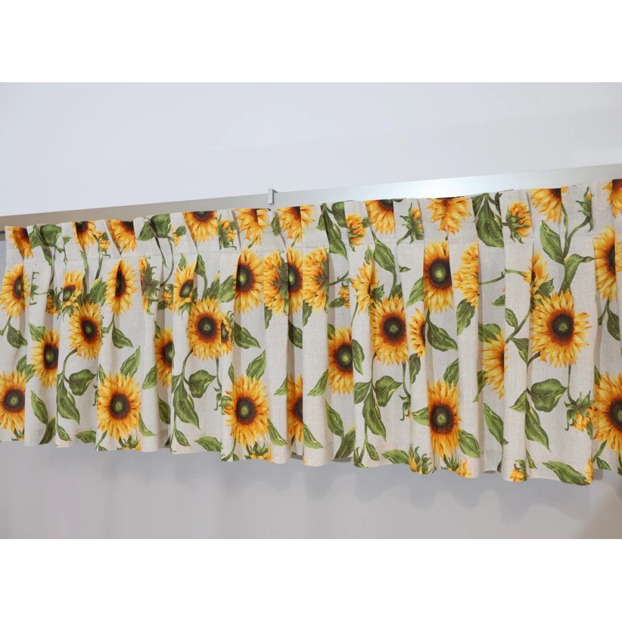 Firana lambrekin w słoneczniki 095 – Firany – zdjęcie 2