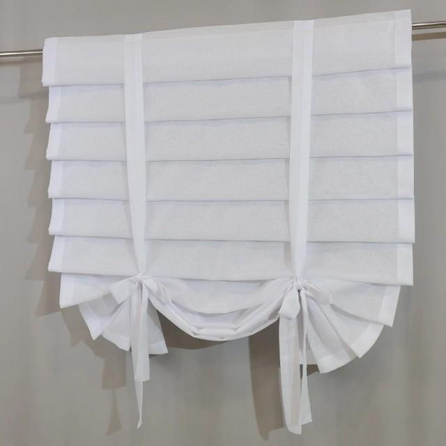 Firana panel z zakładkami biały 124 – Firany – zdjęcie 1