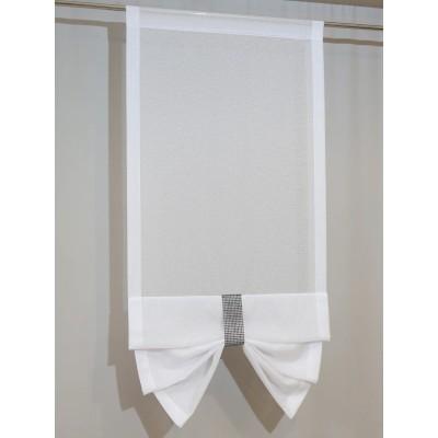 Firana panelowa woal sable biały grafitowe cyrkonie 099 – Firany – zdjęcie 3