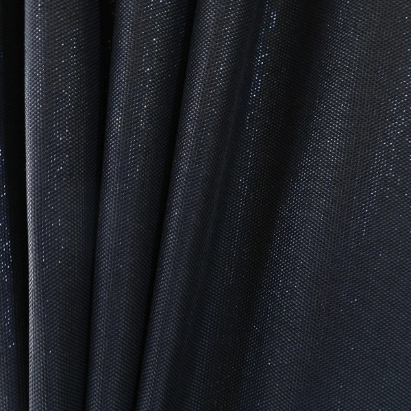 Elegancka czarna zasłona glamour z połyskiem 306 – Zasłony – zdjęcie 1