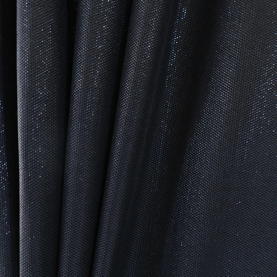 Zasłona gotowa czarna połyskująca 306 – Zasłony – zdjęcie 1