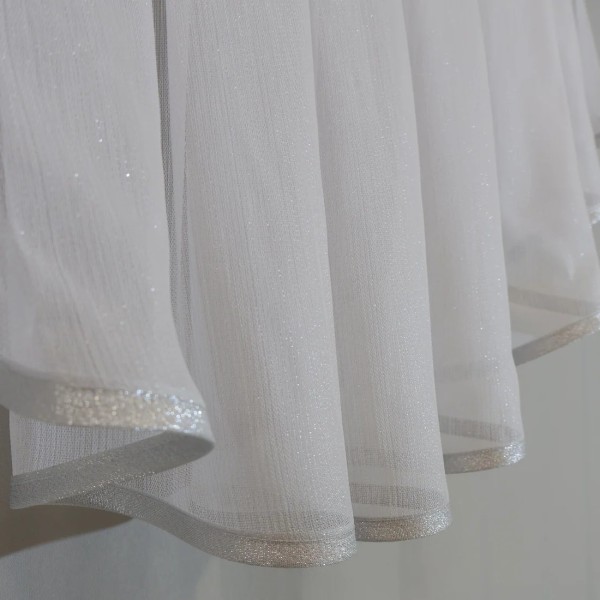 Firana panel żabot SREBRNY z girlandą 211 – Firany – zdjęcie 2