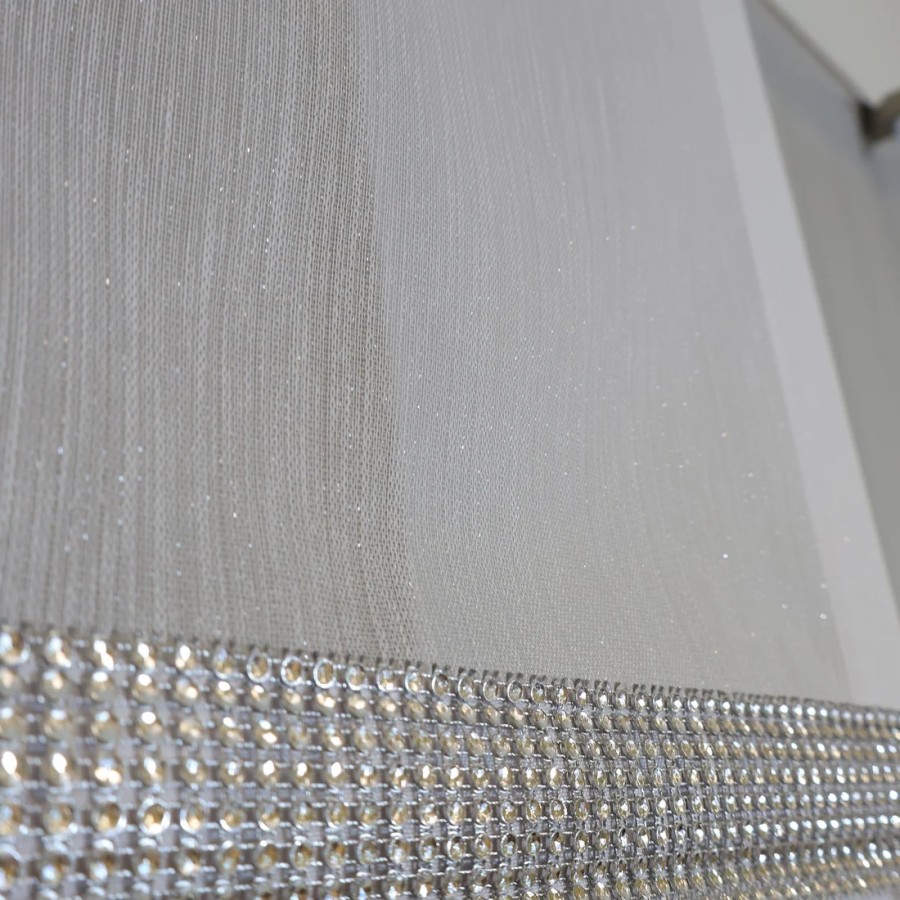 Firana panel żabot SREBRNY z girlandą 211 – Firany – zdjęcie 5