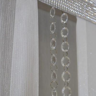 Firana panel żabot SREBRNY z girlandą 211 – Firany – zdjęcie 7