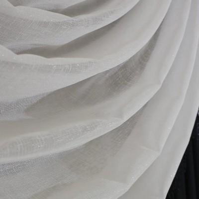 Firana śmietankowa upinana na boki z czarną gipiurą 064 – Firany – zdjęcie 2