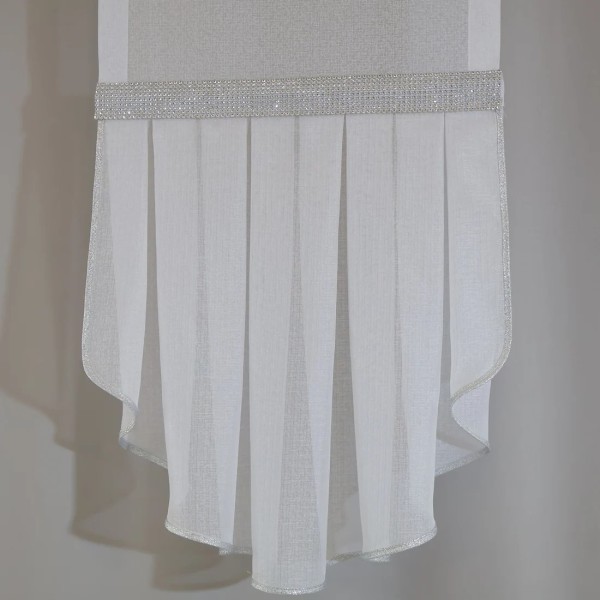 Firana panelowa żabot srebrne dodatki 113 – Firany – zdjęcie 1