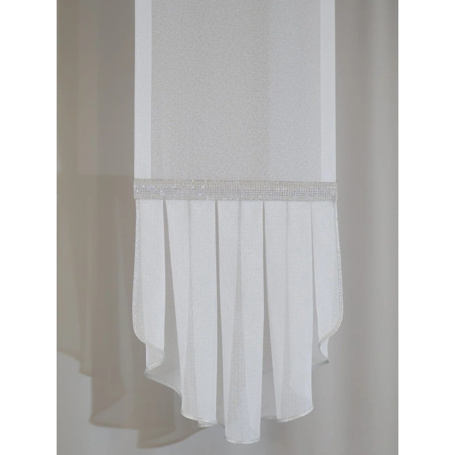 Firana panelowa żabot srebrne dodatki 113 – Firany – zdjęcie 2