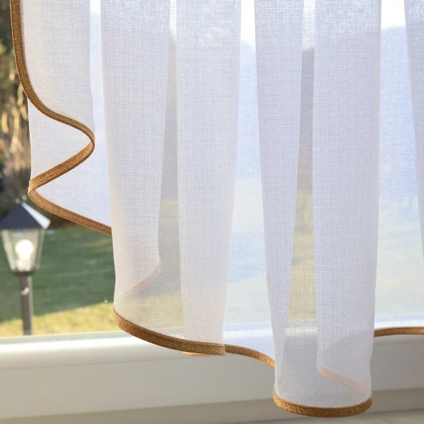 Firana panelowa żabot złote dodatki 112 – Firany – zdjęcie 2