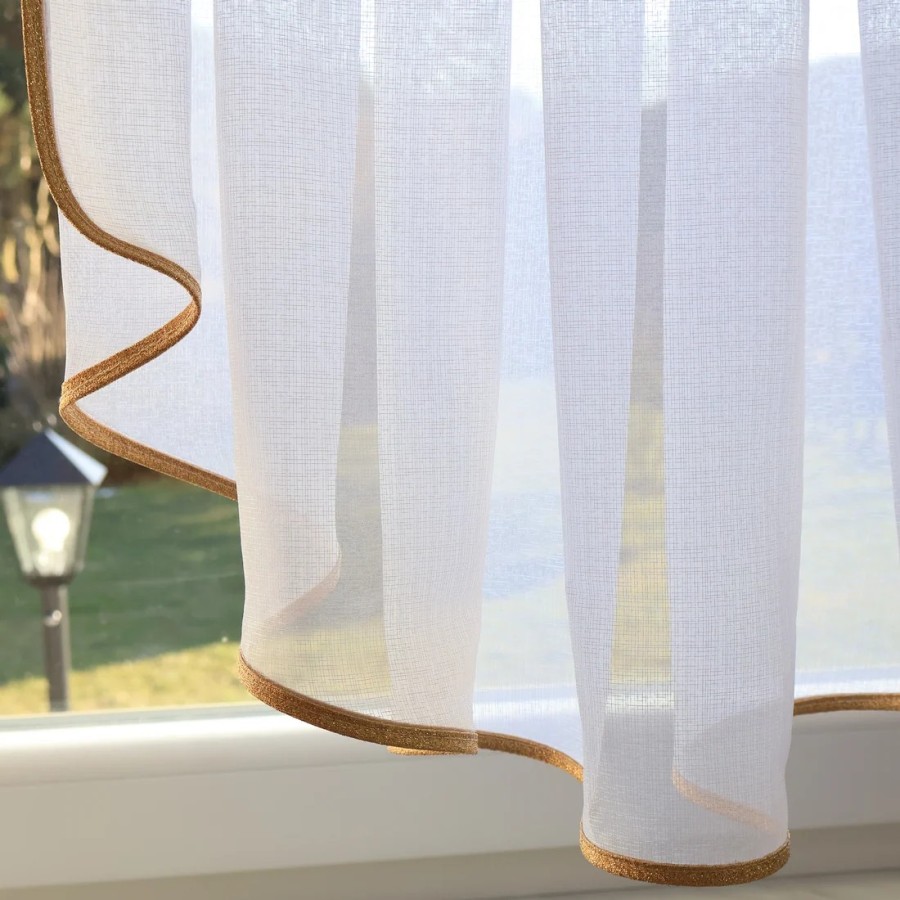 Firana panelowa żabot złote dodatki 112 – Firany – zdjęcie 2