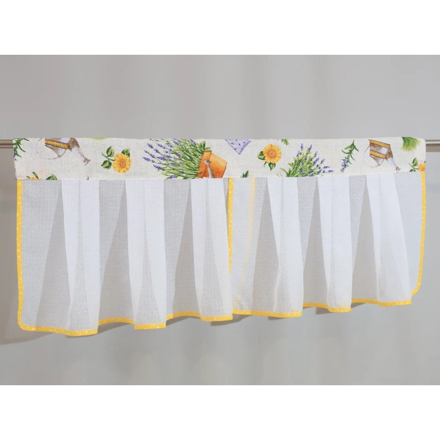 Firana do kuchni komplet lambrekin zazdrostka lawenda 066 – Do kuchni – zdjęcie 5