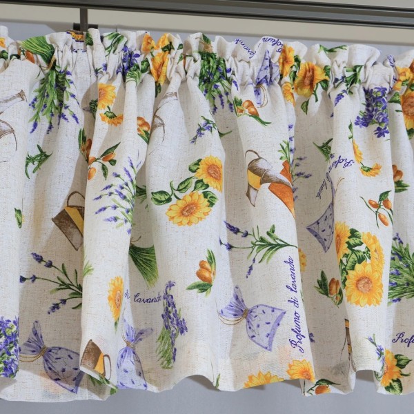 Firana do kuchni komplet lambrekin zazdrostka lawenda 066 – Do kuchni – zdjęcie 4