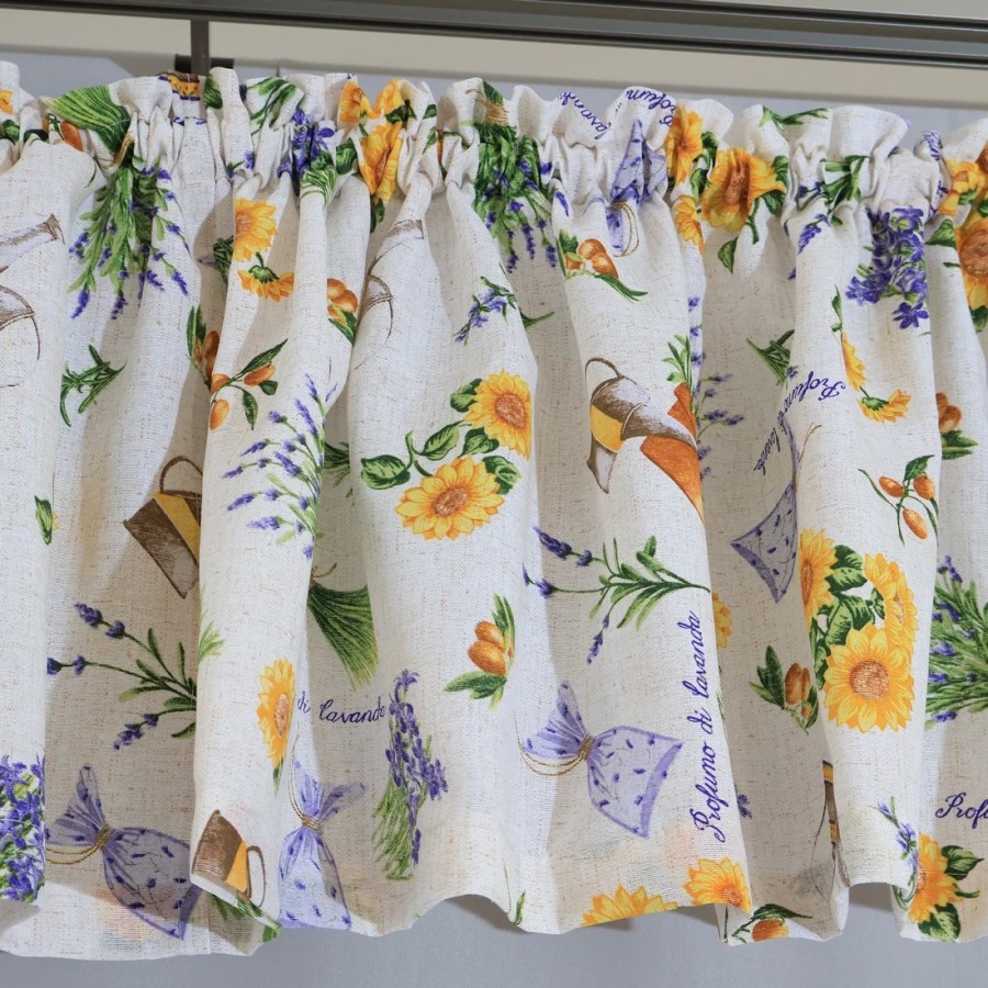 Firana do kuchni komplet lambrekin zazdrostka lawenda 066 – Do kuchni – zdjęcie 4
