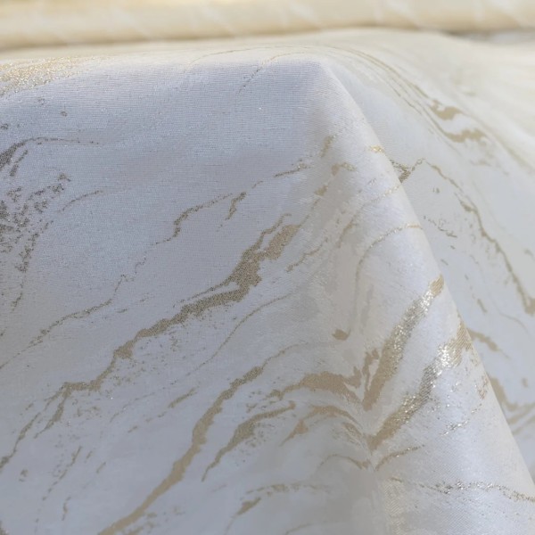 Obrus plamoodporny marmurek kremowo złoty 202 – Strona główna – zdjęcie 6