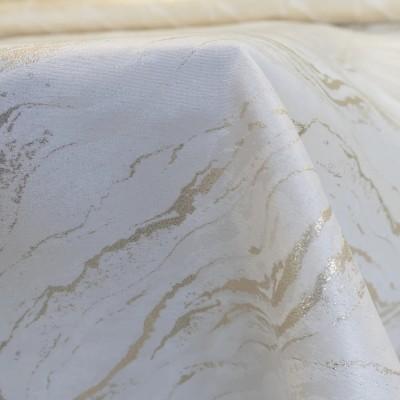 Obrus plamoodporny marmurek kremowo złoty 202 – Na metry – zdjęcie 6