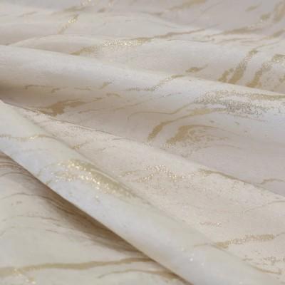 Obrus plamoodporny marmurek kremowo złoty 202 – Na metry – zdjęcie 1