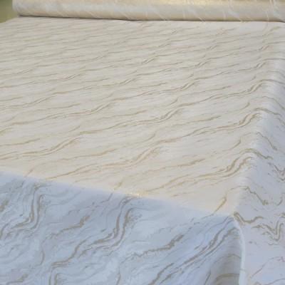 Obrus plamoodporny marmurek kremowo złoty 202 – Na metry – zdjęcie 3