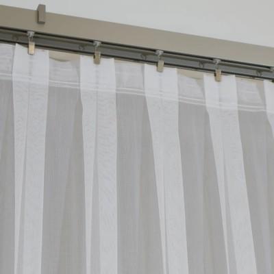 Firana z haftem delikatny połysk biała 312 – Firany – zdjęcie 2