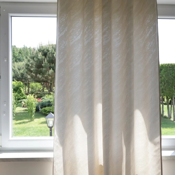Zasłona kremowo złota marmurek 317 – Zasłony – zdjęcie 2