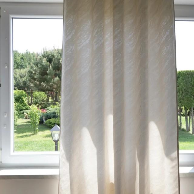 Zasłona kremowo złota marmurek 317 – Zasłony – zdjęcie 2