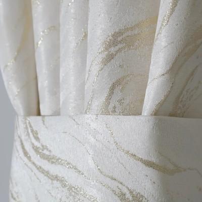 Zasłona kremowo złota marmurek 317 – Zasłony – zdjęcie 5