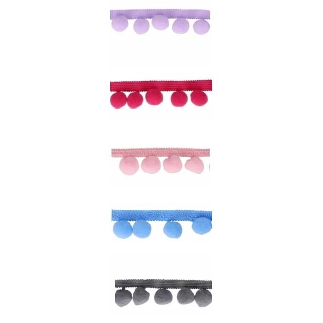 Prosta firana dziecięca pomponiki bąbelki 046 – Firany – zdjęcie 2