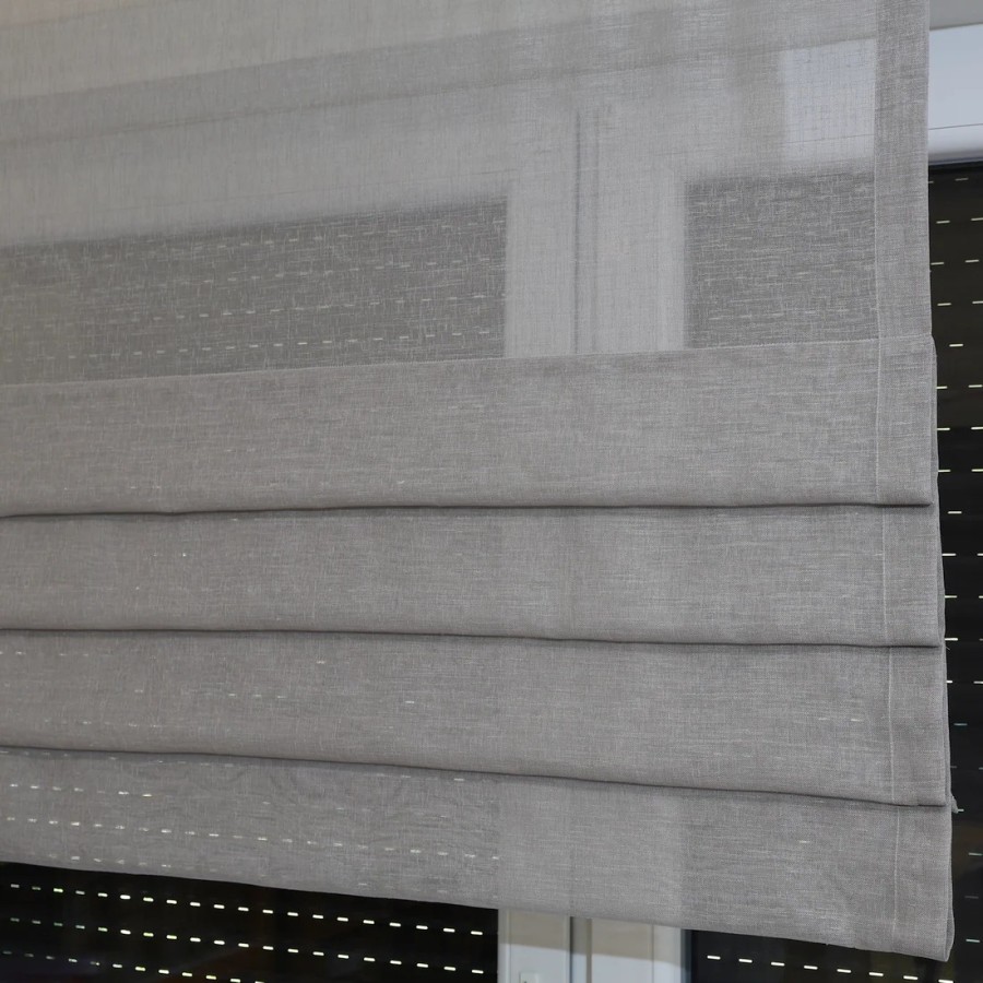 Firana panelowa naturalny wygląd szary 322 – Firany – zdjęcie 5